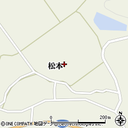 秋田県由利本荘市松本道上周辺の地図