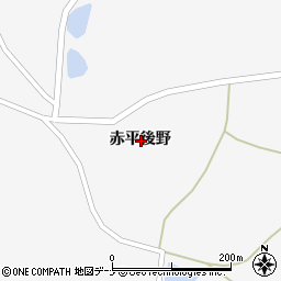 秋田県大仙市南外赤平後野周辺の地図