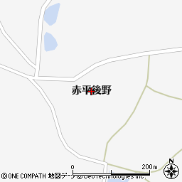 秋田県大仙市南外（赤平後野）周辺の地図