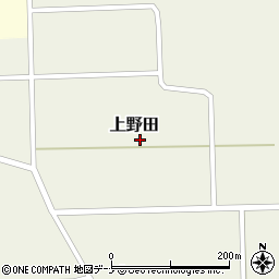 秋田県大仙市上野田（中村）周辺の地図
