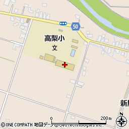 大仙市立高梨小学校周辺の地図