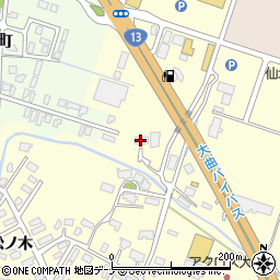 秋田県大仙市戸蒔（福田）周辺の地図