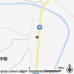 秋田県大仙市南外中宿68周辺の地図