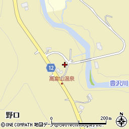岩手県花巻市下シ沢野口周辺の地図