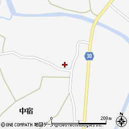 秋田県大仙市南外中宿59周辺の地図