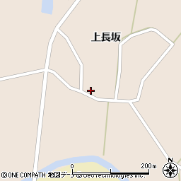 秋田県由利本荘市長坂上長坂周辺の地図
