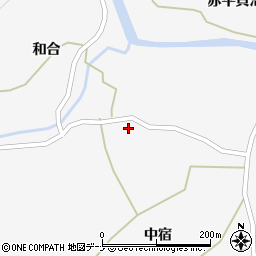 秋田県大仙市南外中宿52周辺の地図