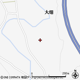 秋田県大仙市南外大畑深山周辺の地図