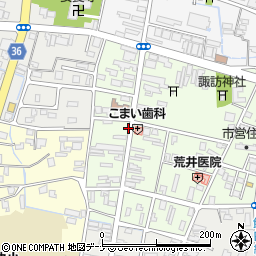 秋田県大仙市大曲上大町周辺の地図