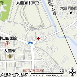秋田県大仙市大曲須和町2丁目4-47周辺の地図