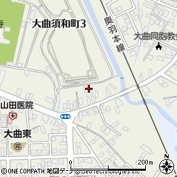 秋田県大仙市大曲須和町2丁目4周辺の地図