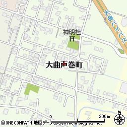 秋田県大仙市大曲戸巻町7-33-3周辺の地図