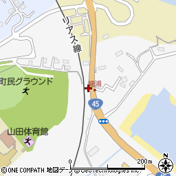 岩手県下閉伊郡山田町織笠第１４地割2周辺の地図