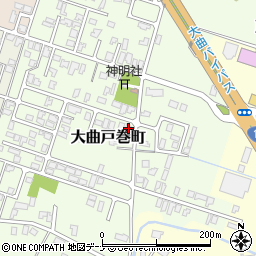 秋田県大仙市大曲戸巻町7-33周辺の地図