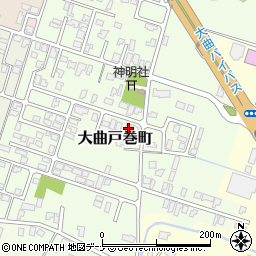 秋田県大仙市大曲戸巻町7-33-2周辺の地図
