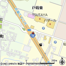 秋田県大仙市戸蒔東周辺の地図