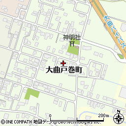 秋田県大仙市大曲戸巻町7-33-6周辺の地図