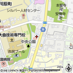 秋田県信用保証協会大曲支所周辺の地図