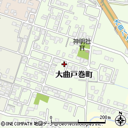 秋田県大仙市大曲戸巻町7-33-12周辺の地図