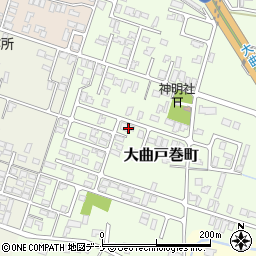 秋田県大仙市大曲戸巻町7-33-20周辺の地図