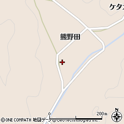 秋田県由利本荘市大内三川熊野田225周辺の地図