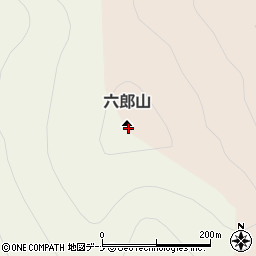 六郎山周辺の地図