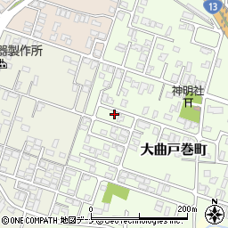 秋田県大仙市大曲戸巻町7-50-13周辺の地図