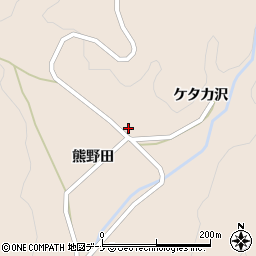 秋田県由利本荘市大内三川熊野田248周辺の地図