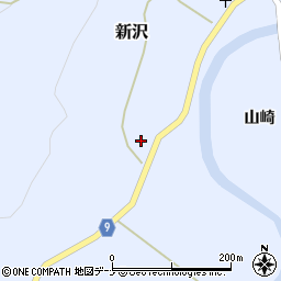 秋田県由利本荘市新沢小坂9周辺の地図