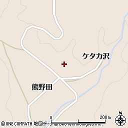 秋田県由利本荘市大内三川熊野田107周辺の地図