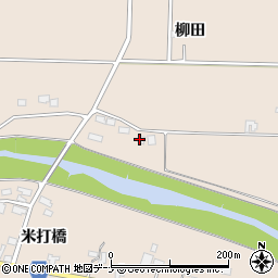 秋田県大仙市高梨柳田189周辺の地図