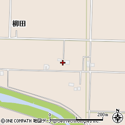 秋田県大仙市高梨柳田120周辺の地図
