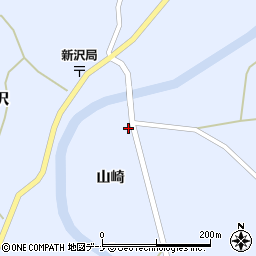 秋田県由利本荘市新沢山崎周辺の地図