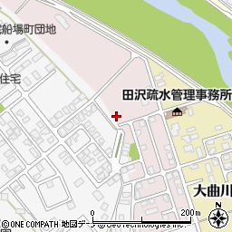 秋田県大仙市大曲緑町周辺の地図