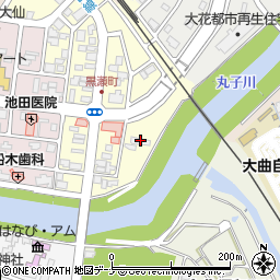 大仙市役所　本庁ひだまり児童館周辺の地図