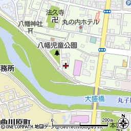 秋田県大仙市大曲丸の内町周辺の地図