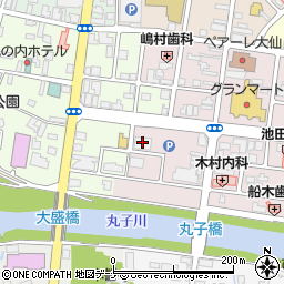 北都銀行仙北支店周辺の地図