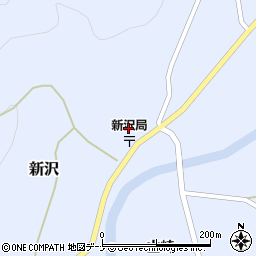 秋田県由利本荘市新沢小坂93周辺の地図