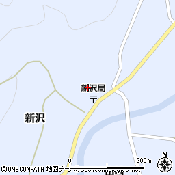 秋田県由利本荘市新沢小坂92周辺の地図