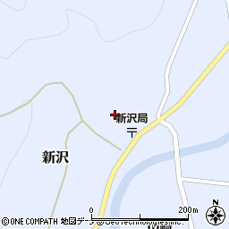 秋田県由利本荘市新沢小坂90周辺の地図