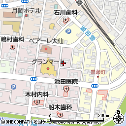 秋田共立株式会社大曲営業所周辺の地図