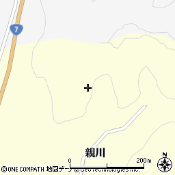 秋田県由利本荘市親川砂子沢周辺の地図