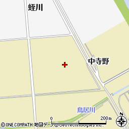 秋田県大仙市大曲西根中寺野周辺の地図