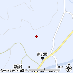 秋田県由利本荘市新沢（水無）周辺の地図
