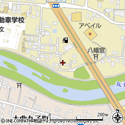 秋田県大仙市戸地谷川前382-20周辺の地図