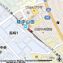 陸中山田駅周辺の地図