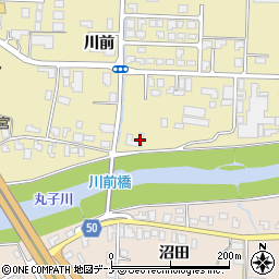 秋田県大仙市戸地谷川前119周辺の地図