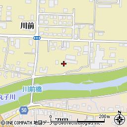 秋田県大仙市戸地谷川前112-1周辺の地図