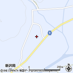 秋田県由利本荘市新沢石田121周辺の地図