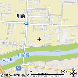 秋田県大仙市戸地谷川前112周辺の地図